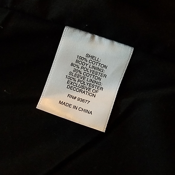 EUC black double breasted embroidered jacket - Picture 8 of 8